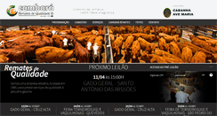 Desktop Screenshot of cambararemates.com.br